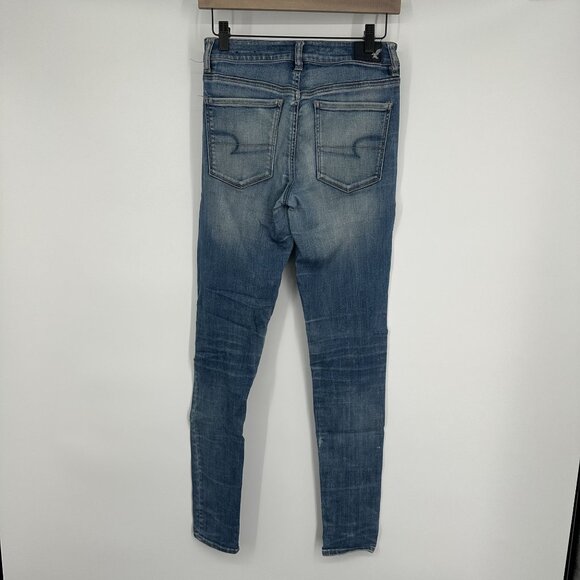 American Eagle Women's‎ High Rise Jegging Size 4 Long - Picture 2 of 6